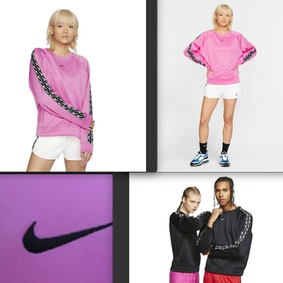 Nike NSW Crew Logo Tape Sweatshirt / L (12-14) Brand New! "Unisex" - Picture 14 of 14